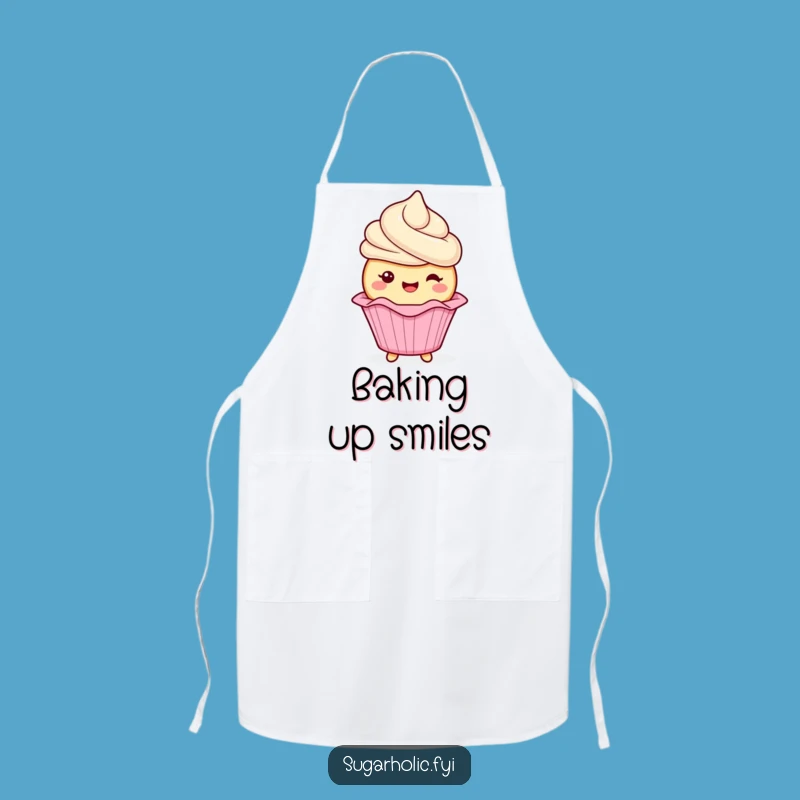 Funny Cupcake Wrapper Apron: Kitchen Frosting Character Wear, Ideal Funny Gift