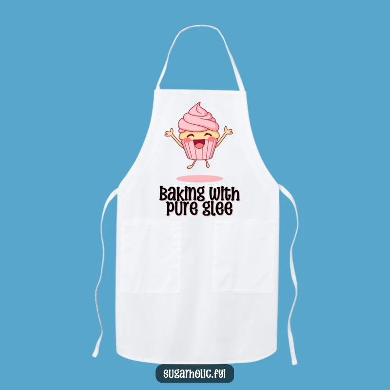 Funny Cupcake Joy Apron: Hilarious Excited Chef Gift for Bakers