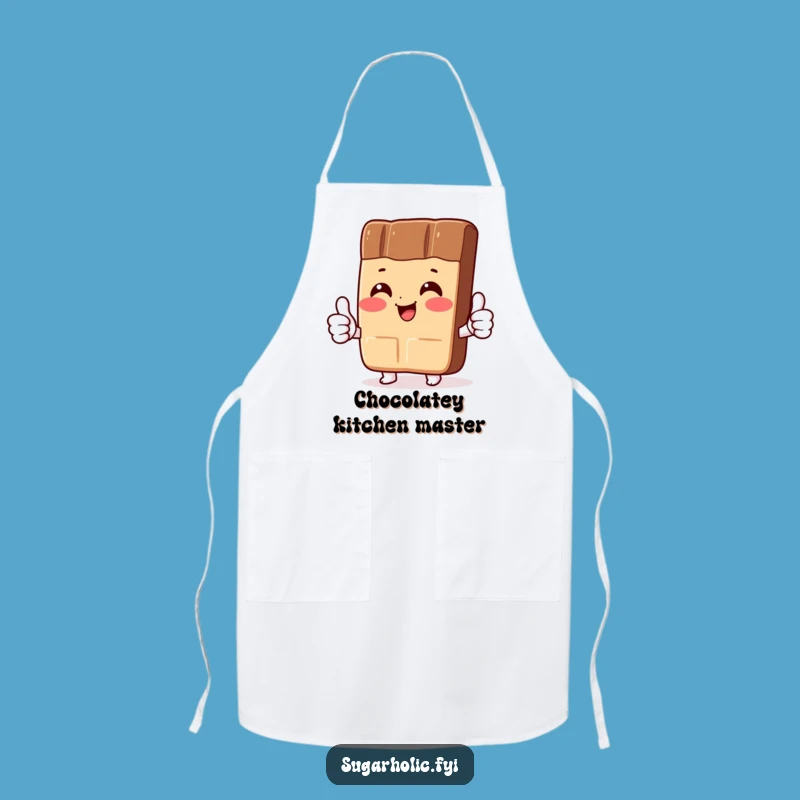 Funny Chocolate Bar Apron: Approve Your Recipes with Sweet Character Fun