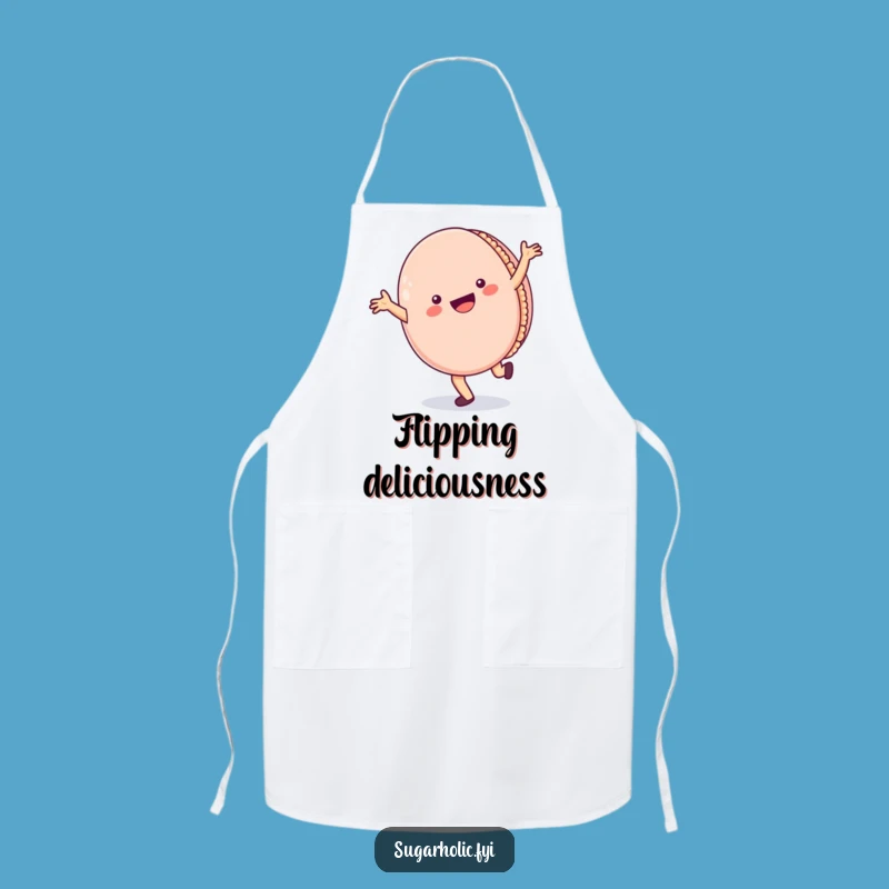 Funny Macaron Apron: Cartwheel Through Your Kitchen with Sweet Character Fun