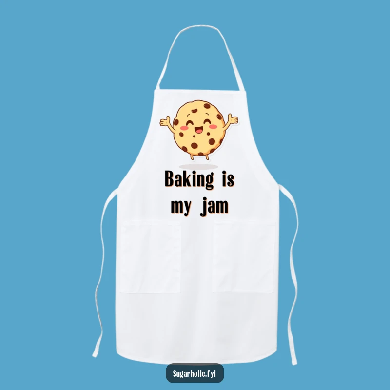 Funny Cookie Dance Apron: Kitchen Chocolate Chip Character Wear, Ideal Funny Gift