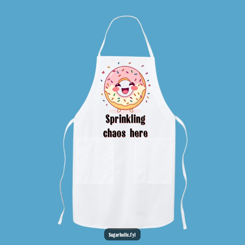 Funny Donut Sprinkle Juggler Apron - Kitchen Laughing Treat Apron