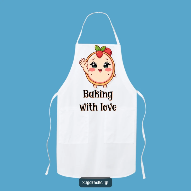 Funny Fruit Tart Apron - Blushing Dessert Chef Wear, Gift