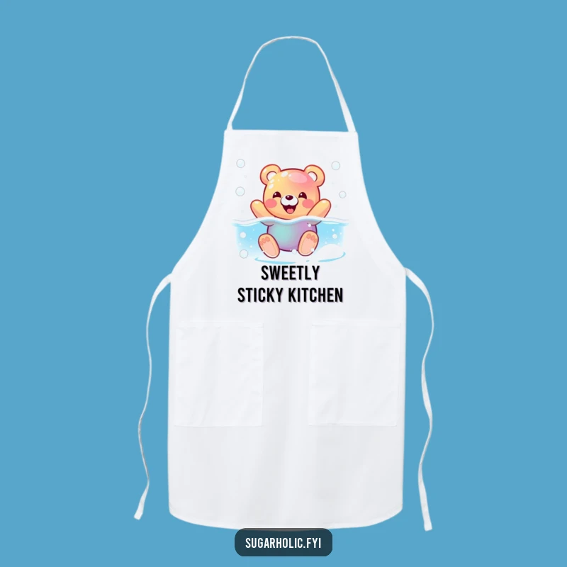 Funny Gummy Bear Soda Apron: Sweet Kitchen Style for a Joyful Cook
