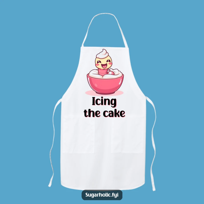 Funny Gummy Worm Icing Apron - Kitchen Fun Playful Slither, Perfect Funny Gift