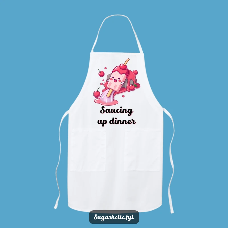 Funny Popsicle Slide Apron: Chef's Character Fun, Whimsical Kitchen Gift