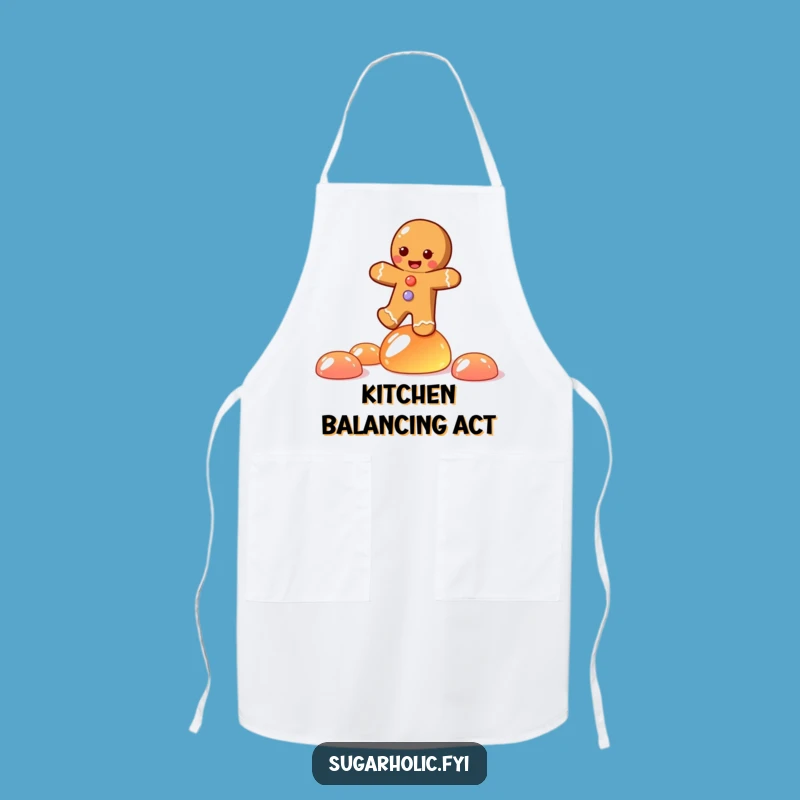 Funny Gingerbread Joy Apron: Kitchen Candy Balance Wear, Perfect Funny Gift!