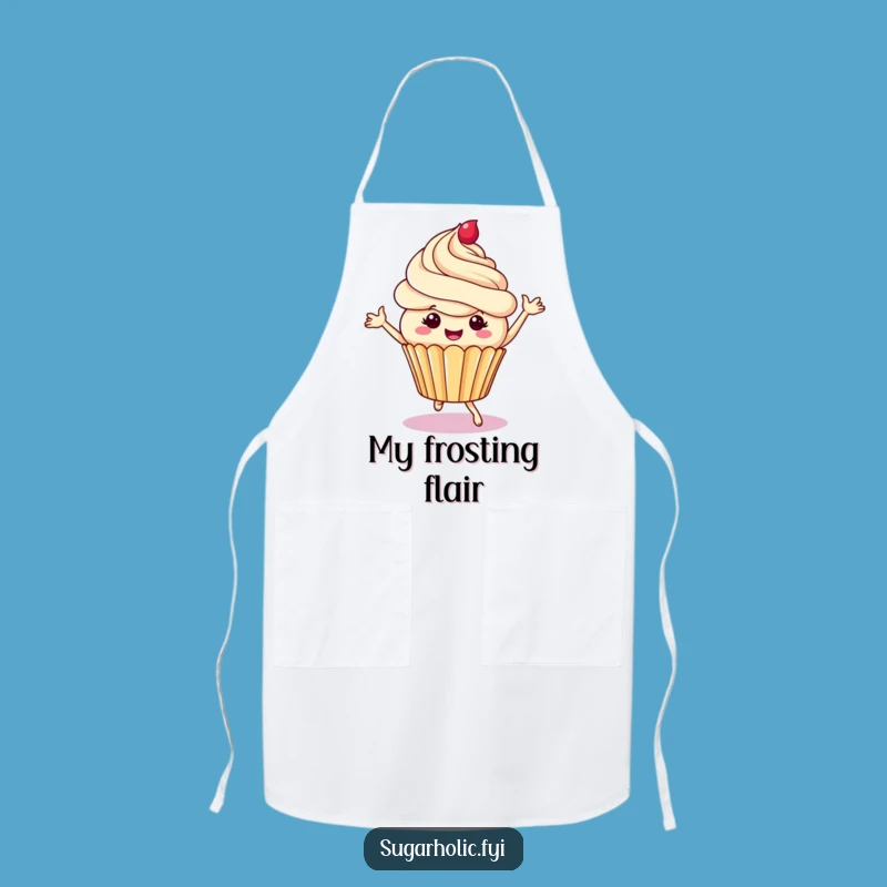 Funny Cupcake Frosting Swirls Apron - Hilarious Kitchen Wear for Sweet Bakers