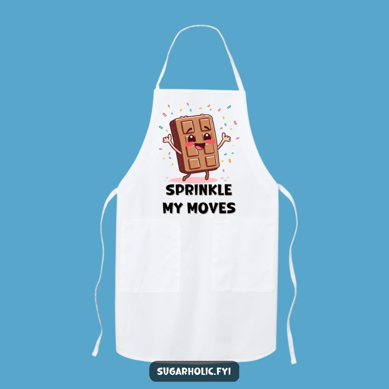 Funny Chocolate Bar Dance Apron: Cook with Joy and Sprinkle Some Fun!