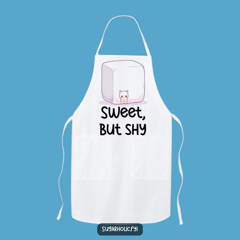 Funny Shy Candy Sugar Cube Apron: Sweet Kitchen Hide & Seek