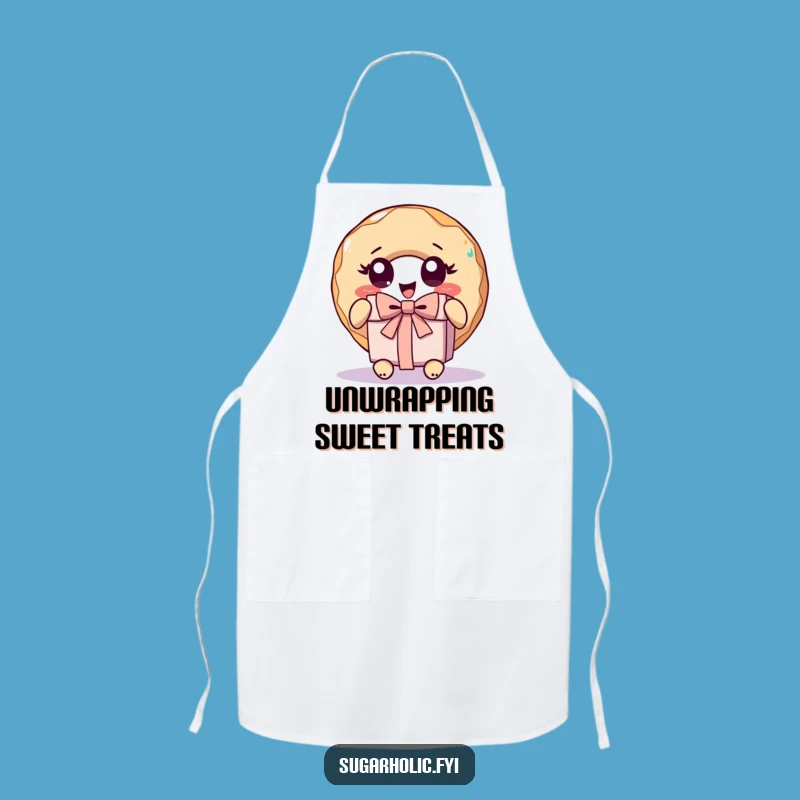 Funny Donut Unwrap Present Apron - Kitchen Fun for Gift Lovers!