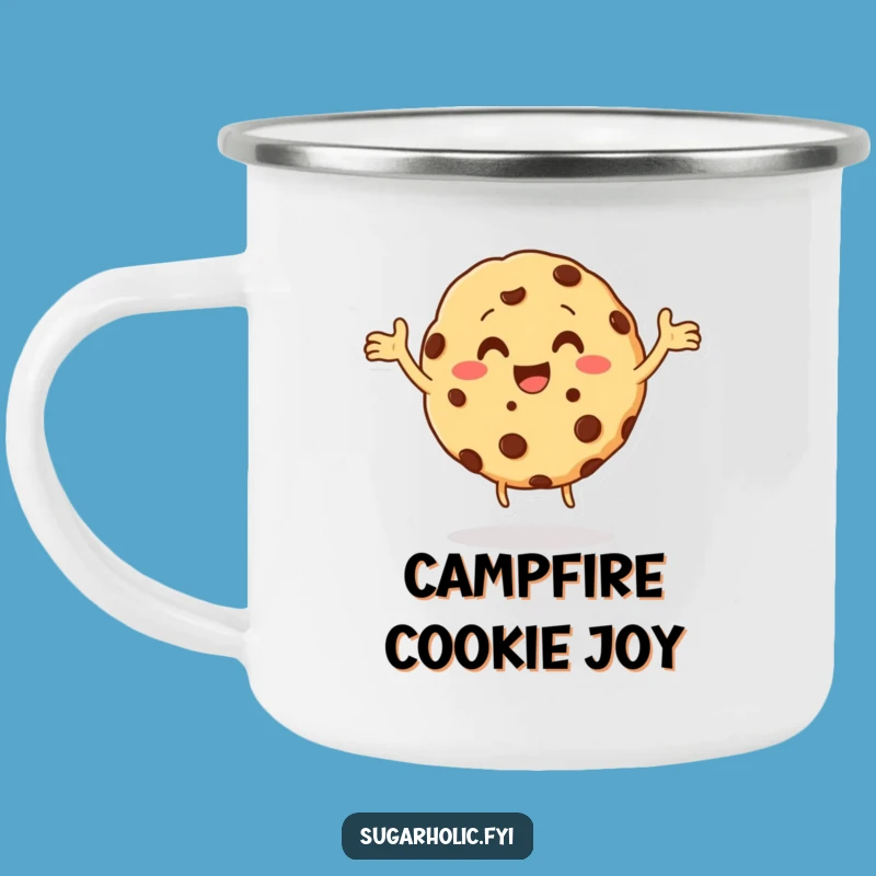 Funny Cookie Dance Camping Mug: Durable Chocolate Chip Cup, Great Funny Gift
