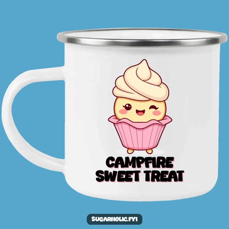 Funny Cupcake Wrapper Camping Mug: Durable Frosting Cup, Great Funny Gift