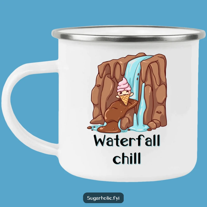 Funny Ice Cream Chocolate Fall Camping Mug - Durable & Hilarious Outdoor Treat