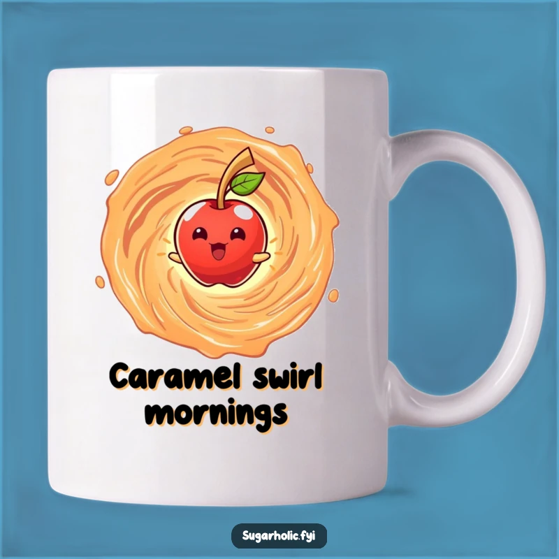 Funny Candy Apple Vortex Mug: Beaming Joyful Design for a Sweet Funny Gift