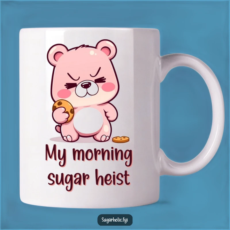 Funny Gummy Bear Cookie Heist Mug: A Hilarious Gift for Sweet Treat Lovers