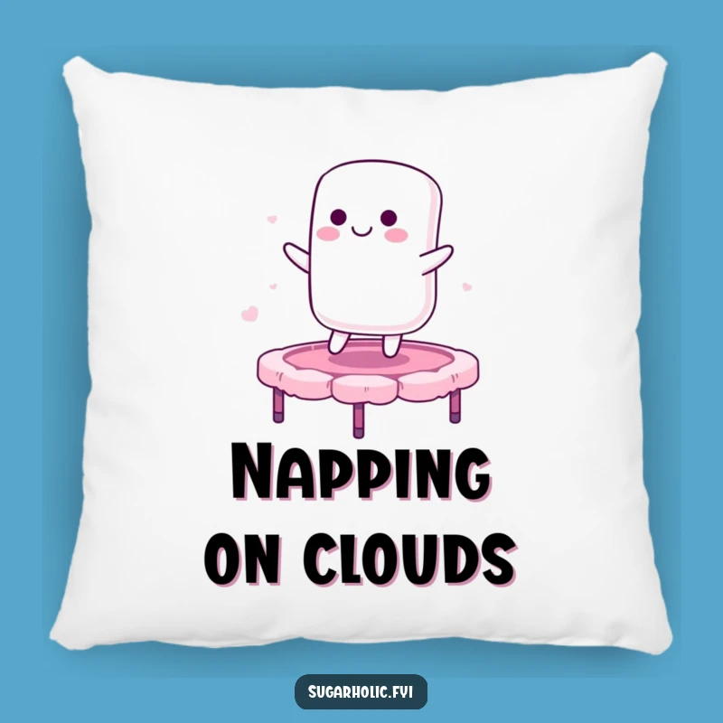 Comfy Funny Marshmallow Trampoline Pillow - Cozy & Hilarious Sweet Accent