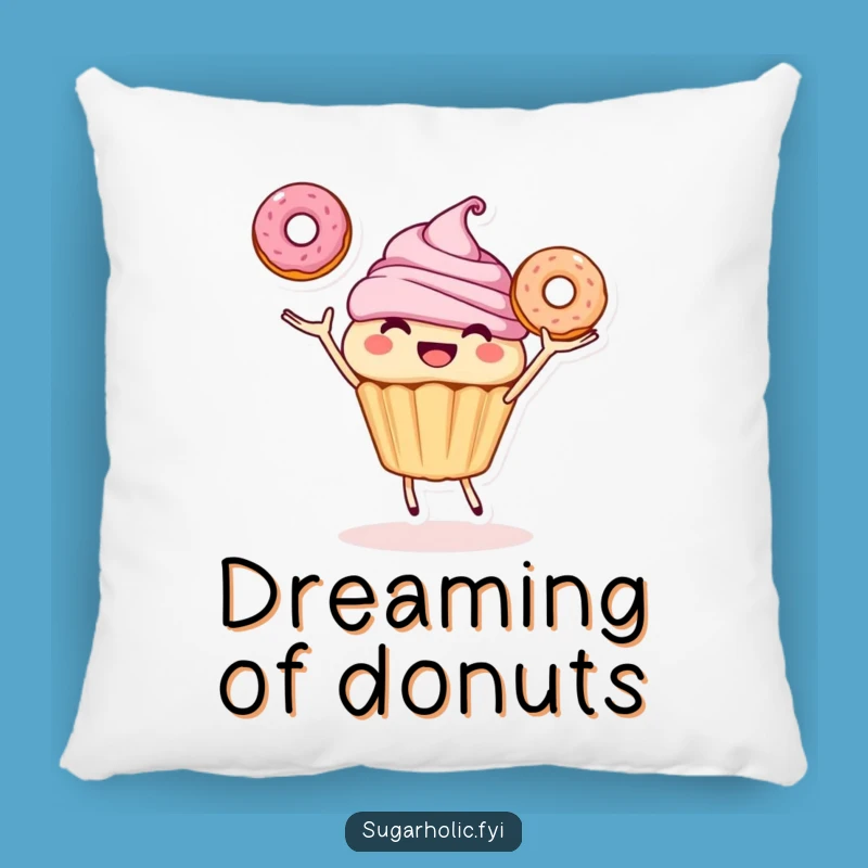 Funny Cupcake Donut Juggling Pillow: Snuggle Up with Sweetness!