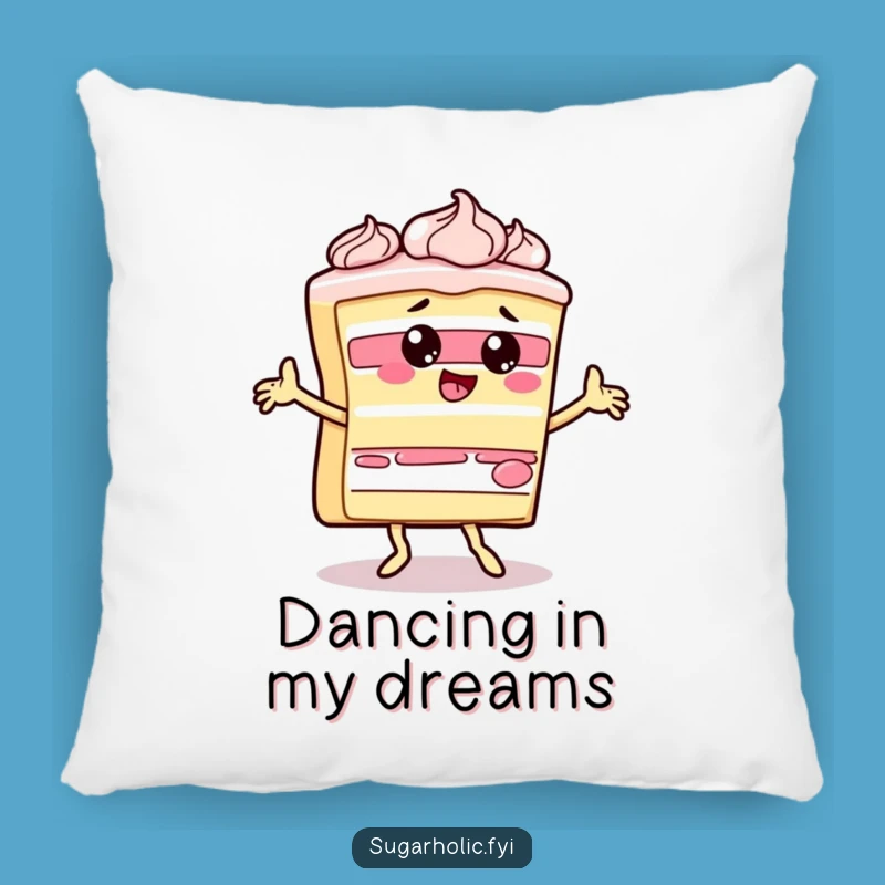 Funny Cake Slice Dance Pillow - Cozy Comfort with a Dessert Twist