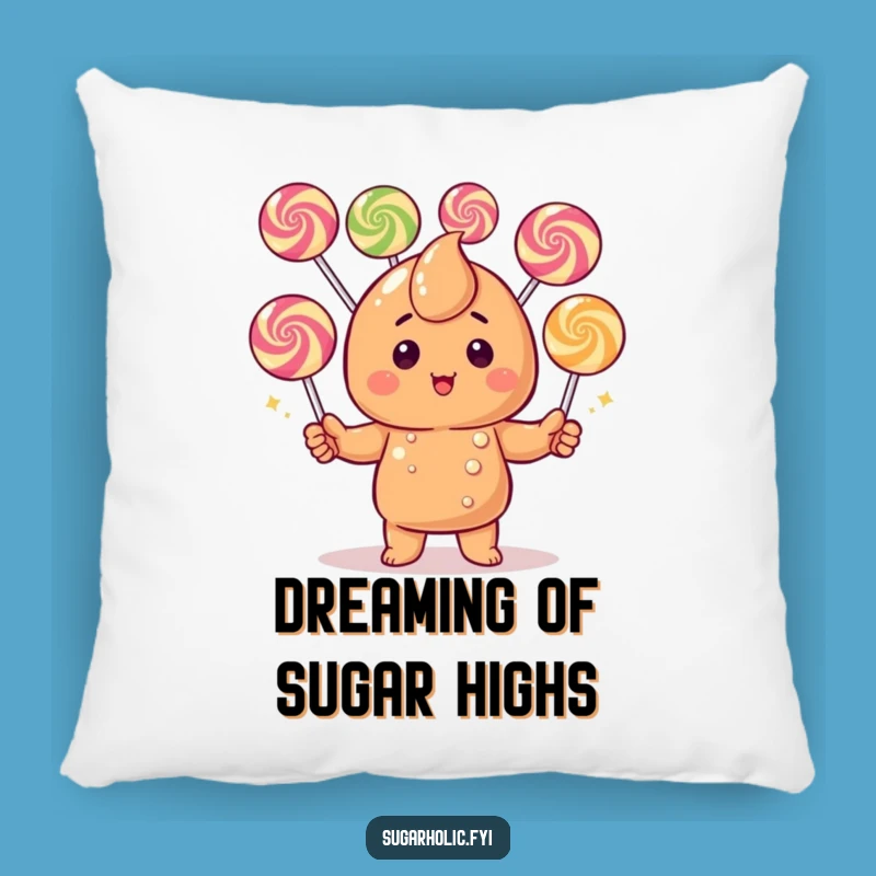 Funny Caramel Candy Pillow - Soft Gumdrop Juggling Cushion, The Perfect Funny Cozy Gift
