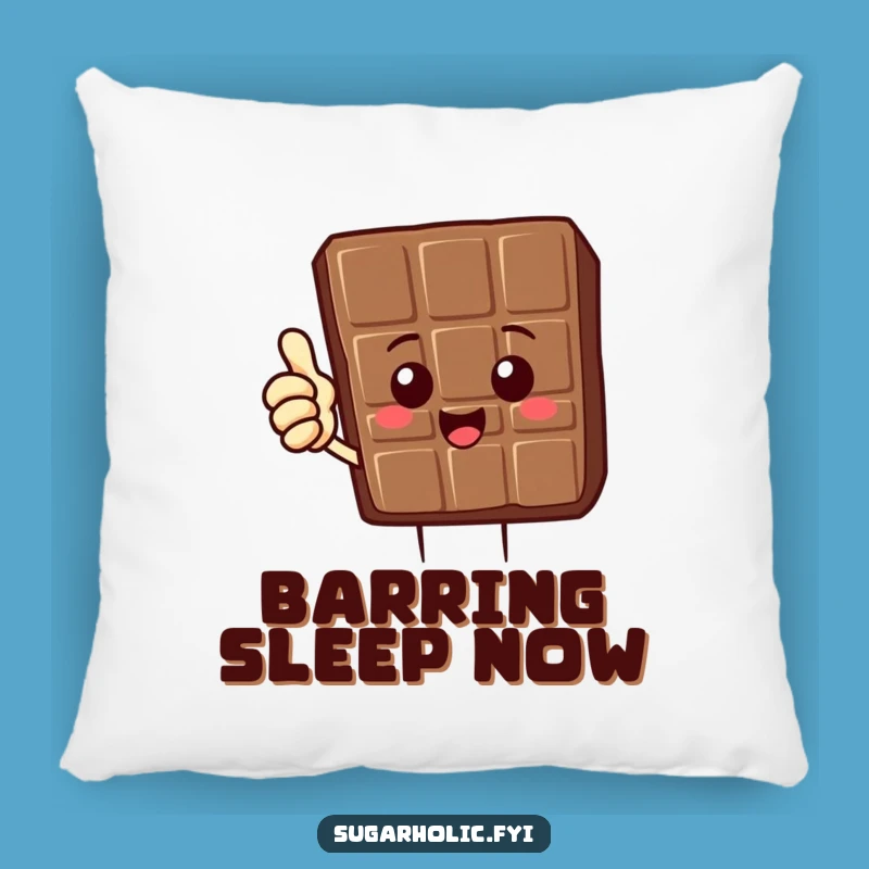 Funny Chocolate Bar Pillow: Thumbs Up Comfort, Cozy & Hilarious Gift