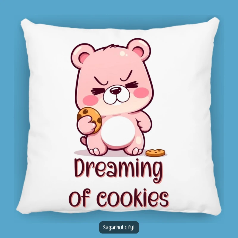 Funny Gummy Bear Cookie Heist Pillow: A Comfy and Hilarious Accent