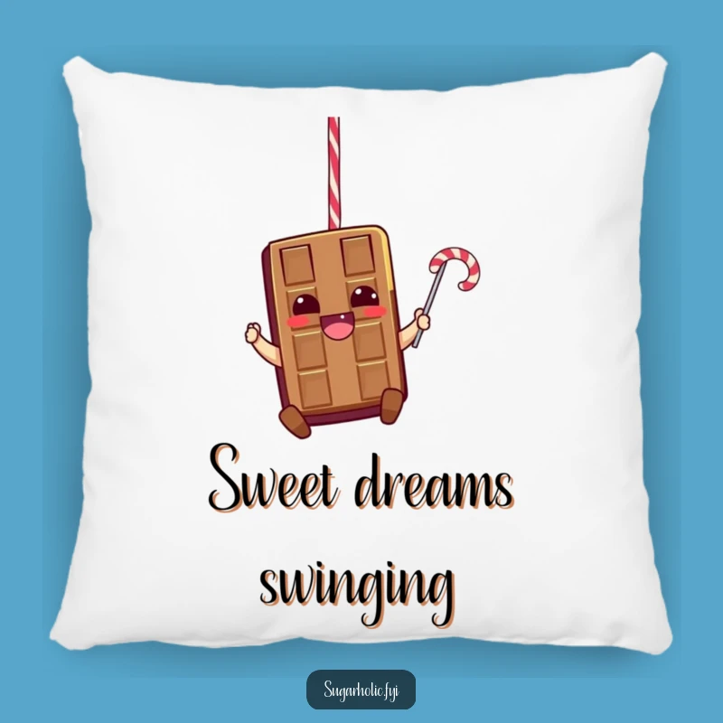 Funny Chocolate Swing Pillow: Cozy Character Comfort, Sweet Humorous Gift