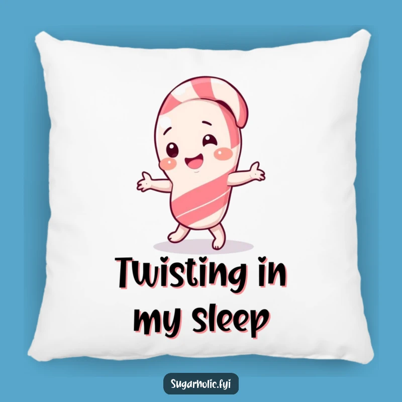 Funny Candy Cane Dance Pillow - Soft Giggling Character