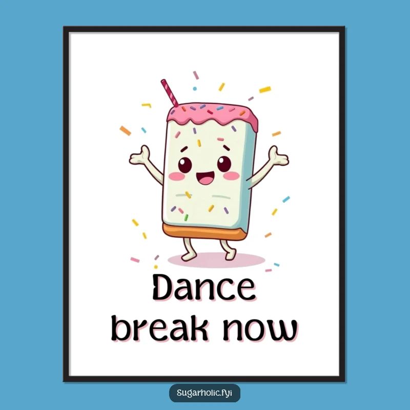 Funny Candy Bar Digital Art: Sprinkle Dance Party - Instant Sweet Decor!