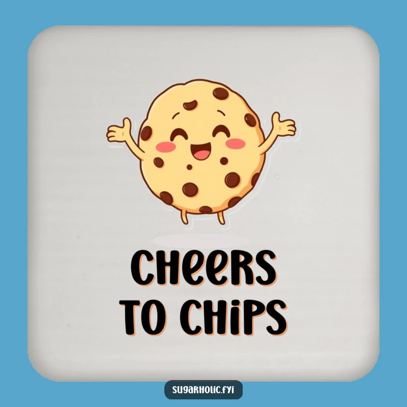Funny Cookie Dance Coaster: Chocolate Chip Protection, Cute Funny Gift