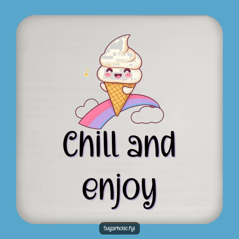 Funny Ice Cream Rainbow Slide Coaster - Protect Surfaces Gleeful