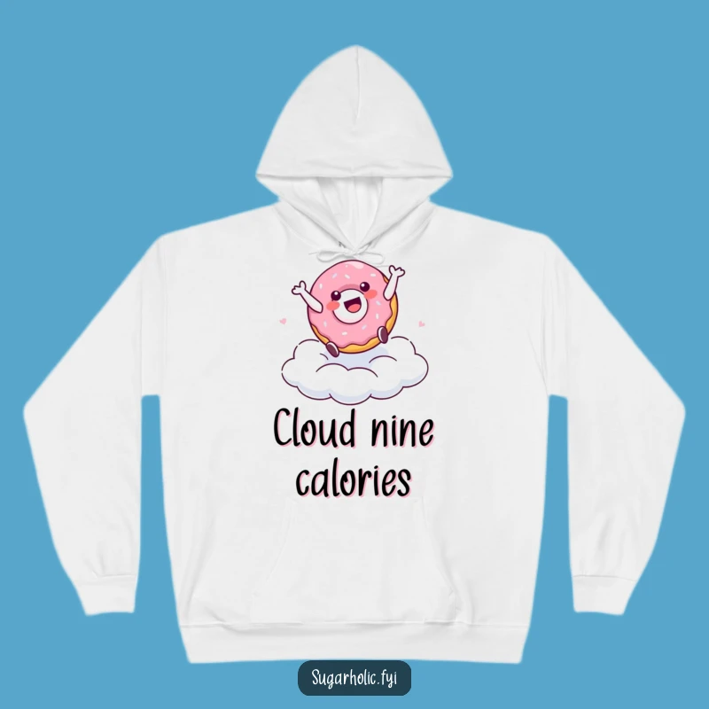 Funny Doughnut Cartwheel Hoodie: Cozy Cartoon Character Comfort, Perfect Humorous Gift