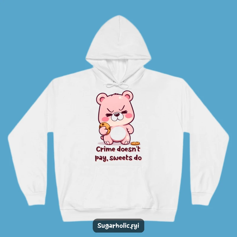 Funny Gummy Bear Cookie Caper Hoodie: Cozy and Hilarious Winter Wear