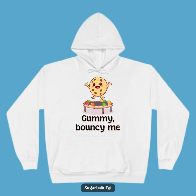 Funny Cookie Trampoline Hoodie: Cozy Up with Bouncy Character Action, Ideal Funny Gift