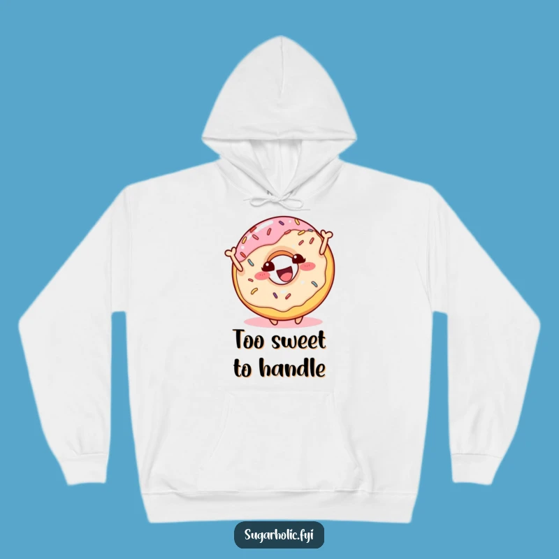 Funny Donut Bounce Hoodie: Cozy Character Sprinkles Sweatshirt, Awesome Funny Gift