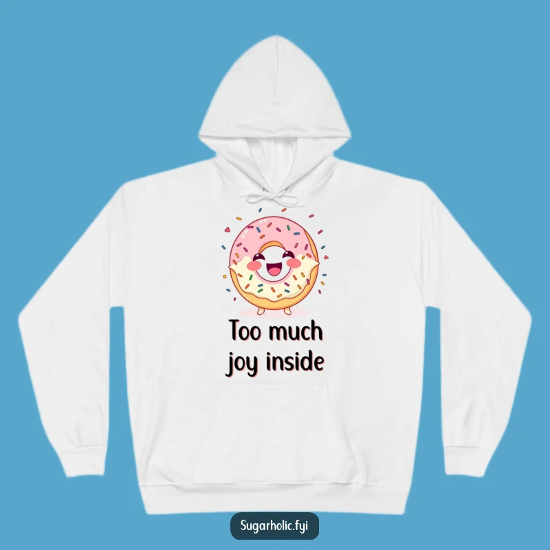 Funny Donut Sprinkle Juggler Hoodie - Cozy Laughing Treat Hoodie