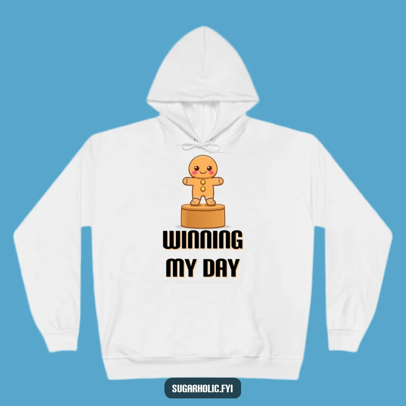 Funny Gingerbread Podium Hoodie - Cozy Victorious Cookie Sweatshirt, Gift