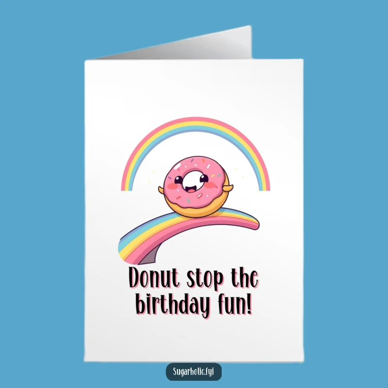 Free Printable Donut Birthday Card Funny Downloadable Gift