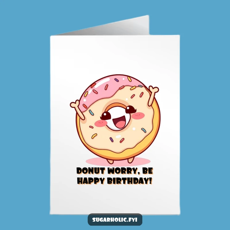 Free Printable Donut Birthday Card: Bounce into Fun with this Funny Downloadable Gift