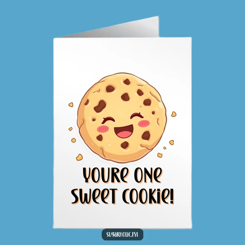 Free Printable Birthday Card: Cookie Crumbling Joy, Funny Downloadable Gift