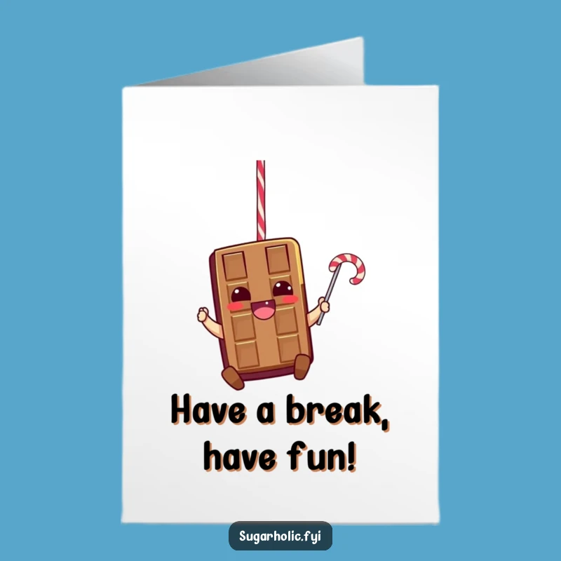 Free Printable Chocolate Bar Birthday Card: Funny Downloadable Gift for a Sweet Day
