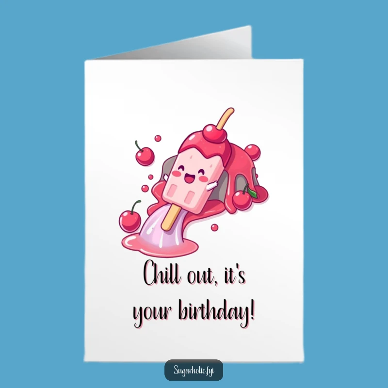 Free Printable Popsicle Birthday Card: Funny Downloadable Gift for a Cool Celebration