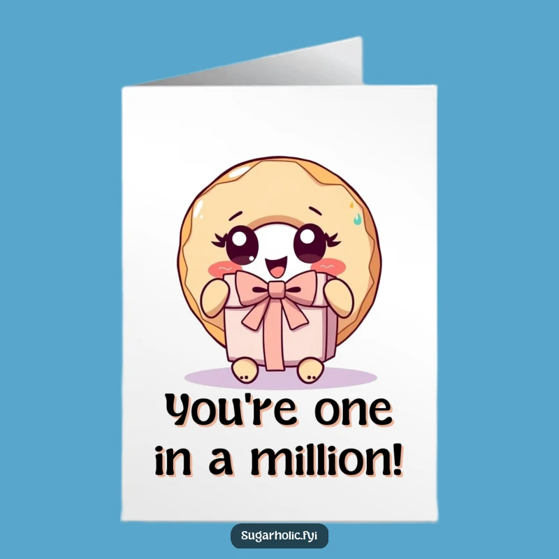 Free Printable Excited Donut Congrats Card - Joyful Downloadable Gift