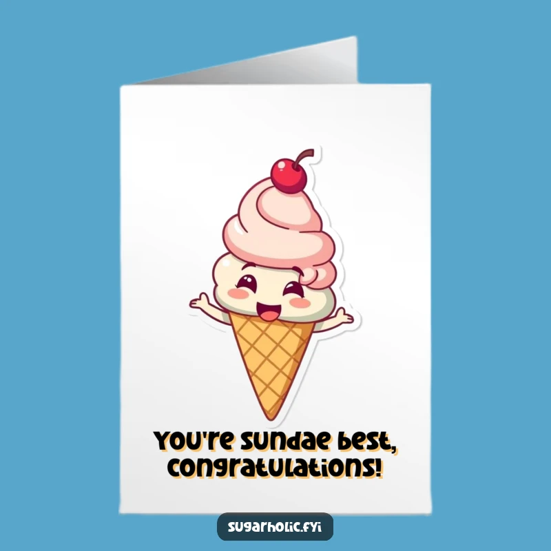 Free Printable Ice Cream Congrats Card: Spin to Win with this Funny Downloadable Gift