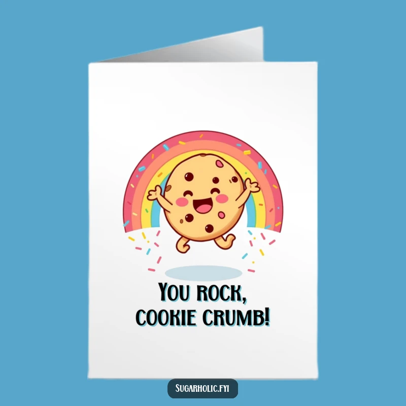 Free Printable Congrats Card: Cookie Leap, Funny Downloadable Celebration Gift