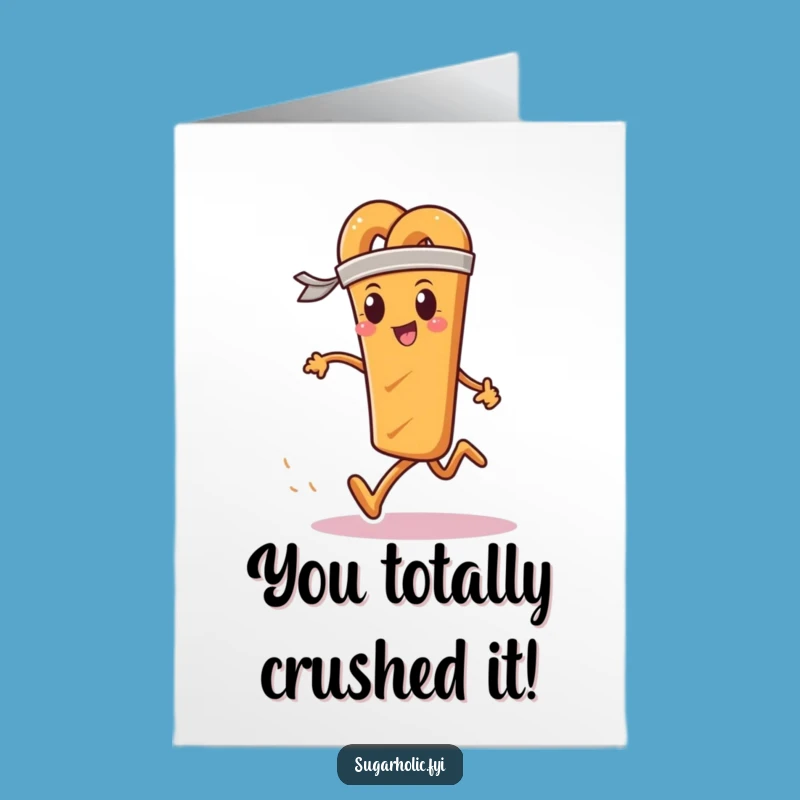 Free Printable Congrats Card: Pretzel Finisher, Winning Downloadable Gift