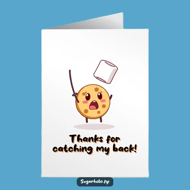 Funny Free Printable Thank You Card: Cookie Marshmallow Surprise - Print & Go