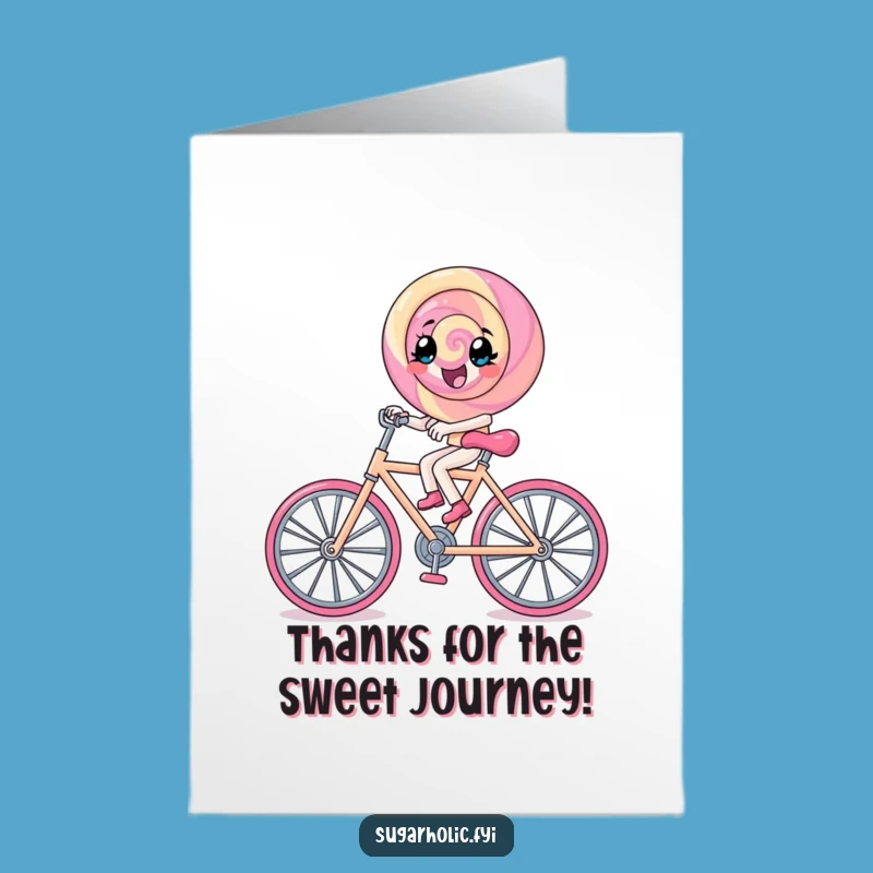 Free Printable Thank You Card: Lollipop's Journey, Downloadable Grateful Gift