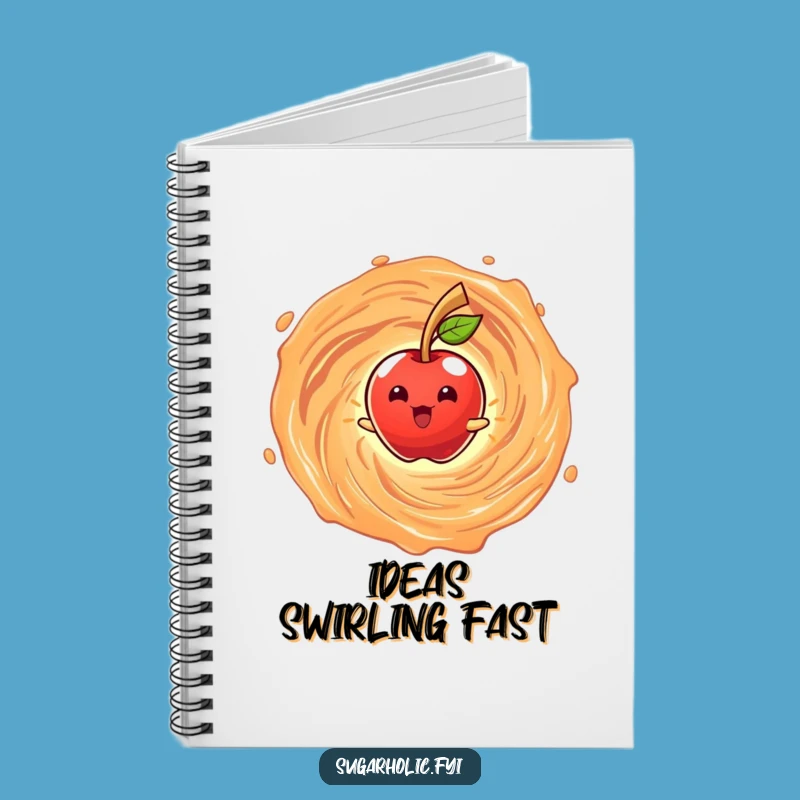 Funny Candy Apple Vortex Notebook: Jot Down Sweet Ideas with a Swirl