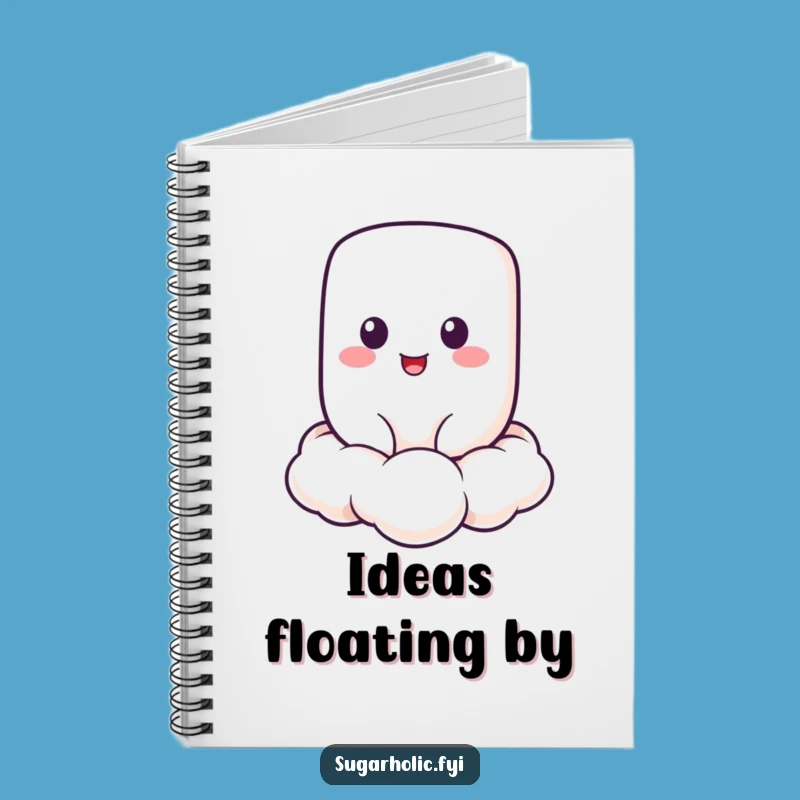 Funny Cheerful Marshmallow Notebook: Cloud Floating Notes, Hilarious Gift